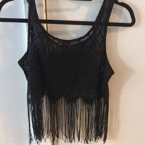 Black fun crop